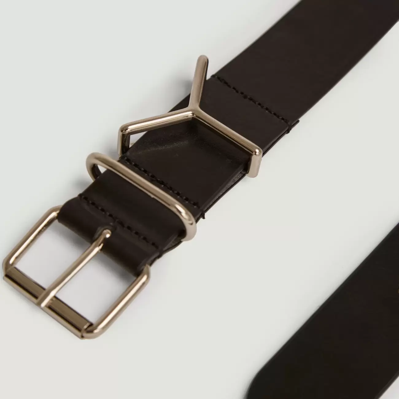 Y Belt -  Black/Silver
