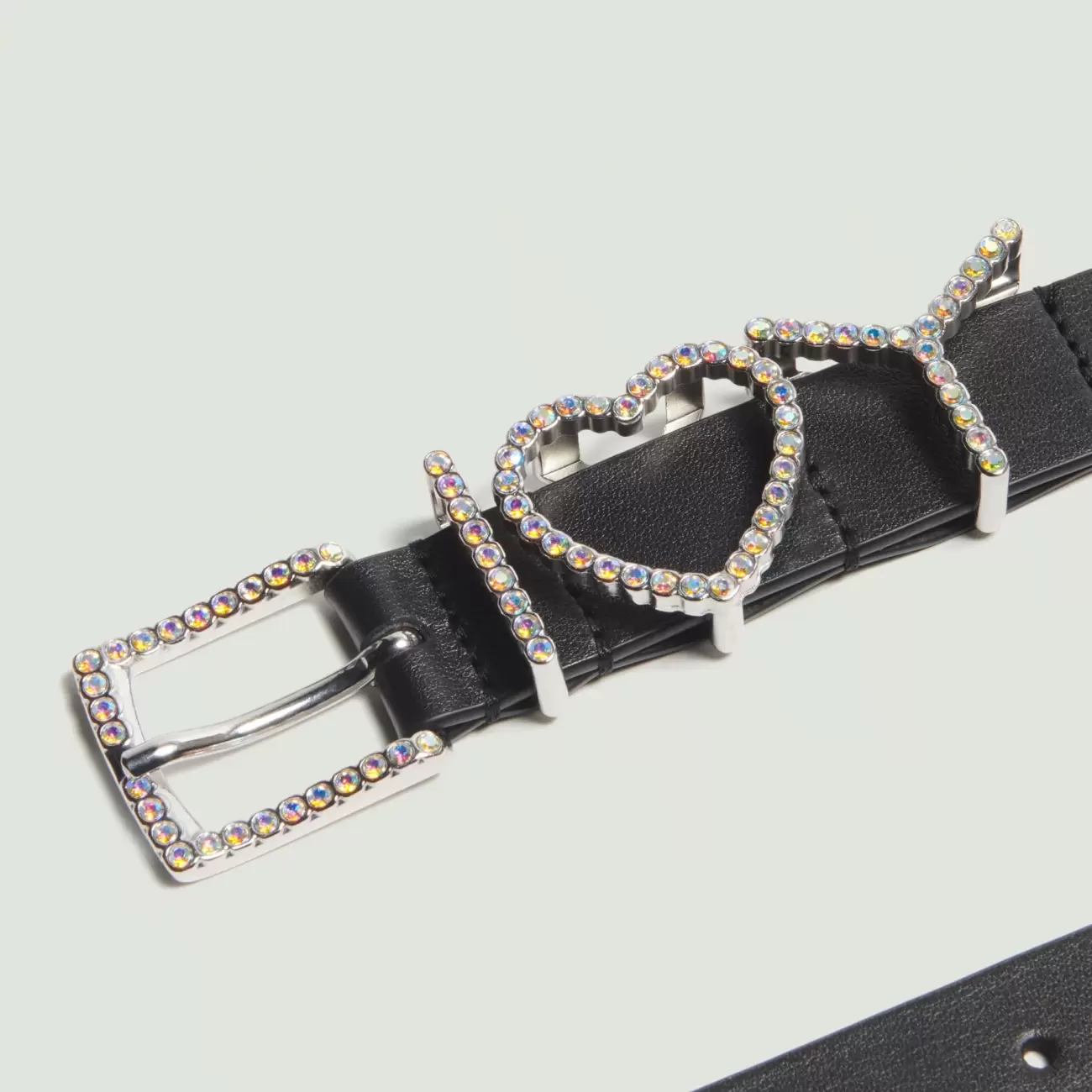 Y Heart Belt - Black