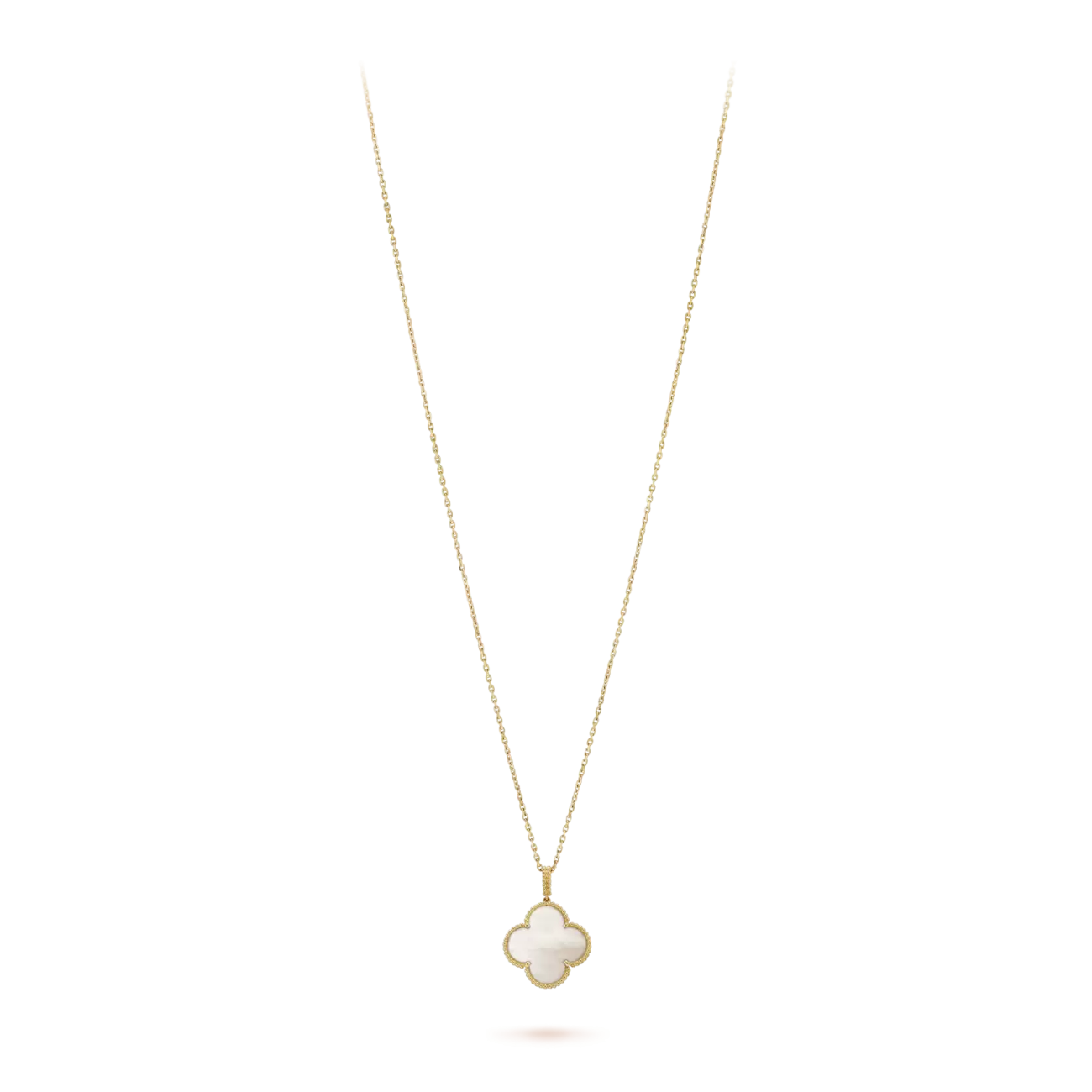 Magic Alhambra long necklace, 1 motif yellow gold