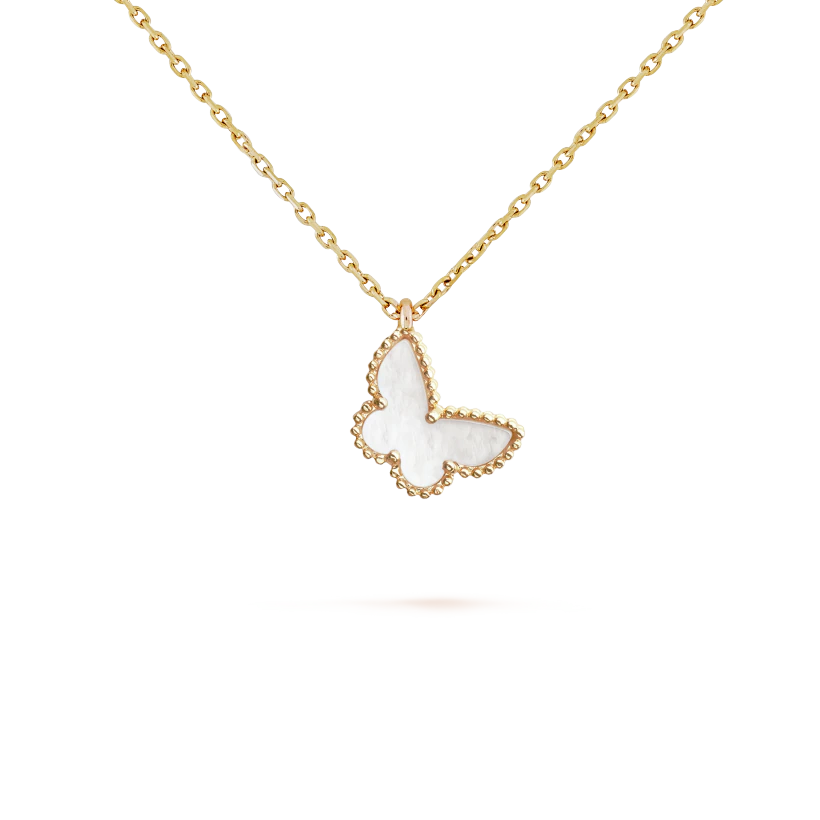 Sweet Alhambra Butterfly Pendant 18k yellow gold 