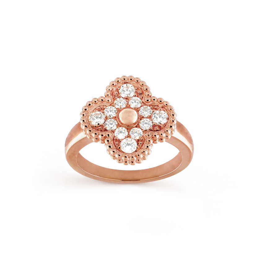 Vintage alhambra ring 18K pink gold