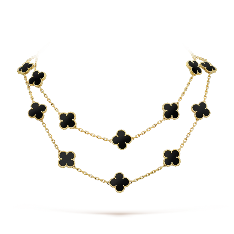Vintage Alhambra long necklace, 20 motifs