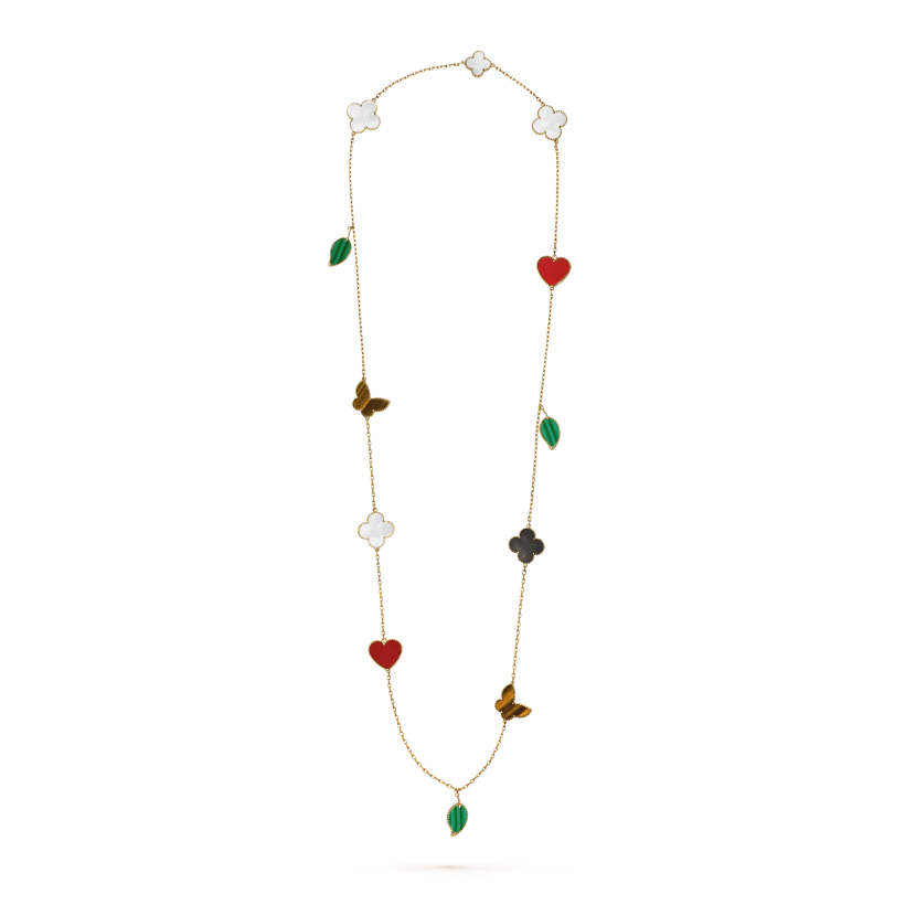 Lucky Alhambra long necklace, 12 motifs