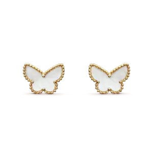 Sweet Alhambra Butterfly Earrings yellow gold