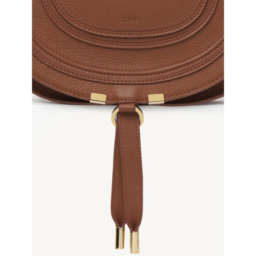 MARCIE MEDIUM SADDLE BAG  TAN