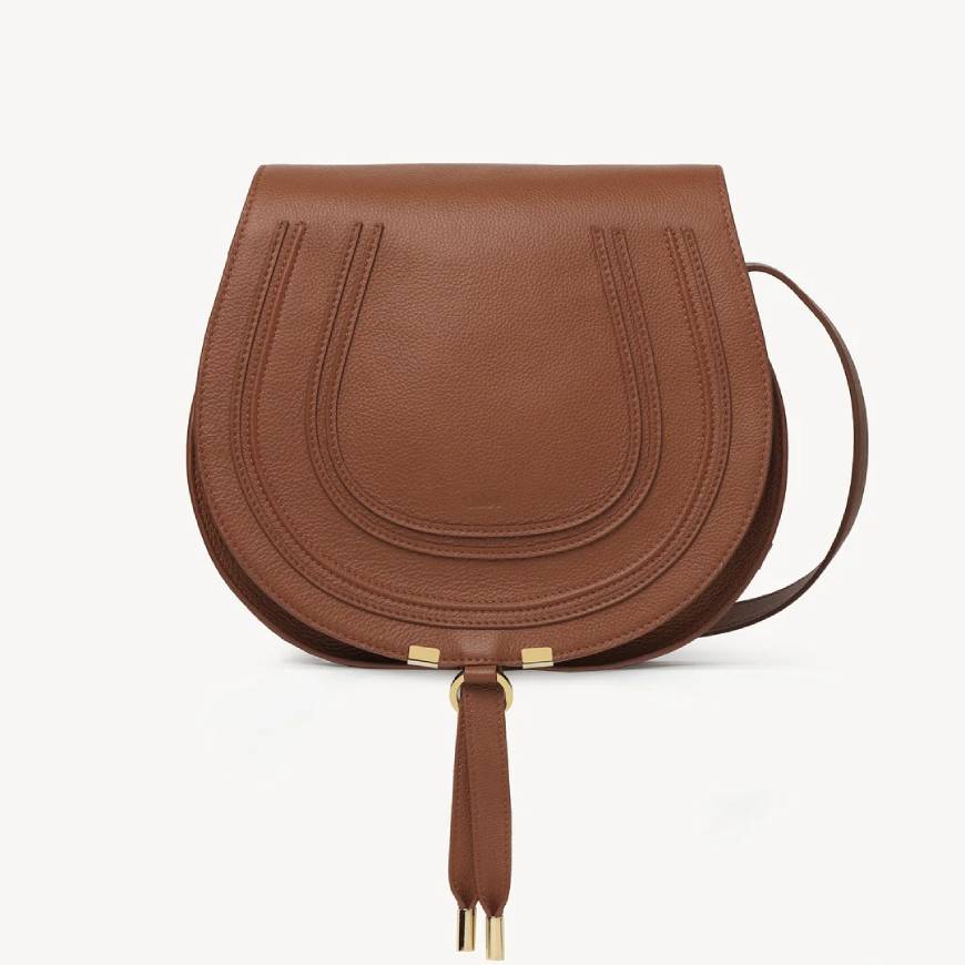 MARCIE MEDIUM SADDLE BAG  TAN