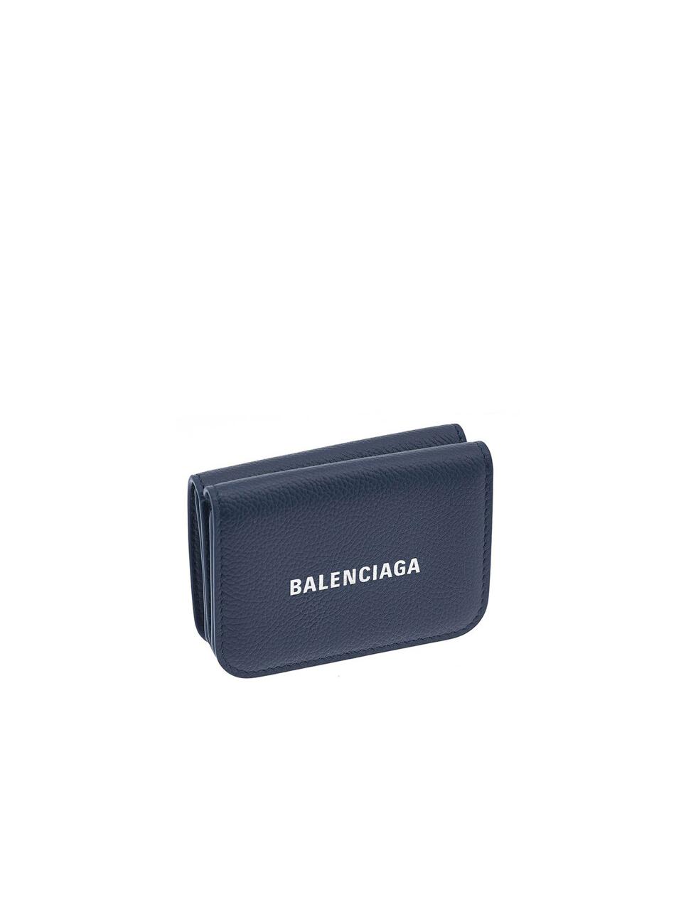 Balenciaga Cash Mini Wallet - Petrol Blue