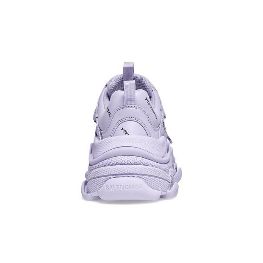 TRIPLE S TRAINERS ALLOVER LOGO IN LIGHT PURPLE