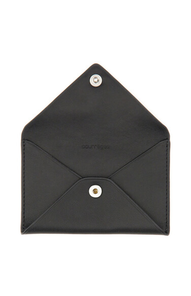 Courreges Leather Envelope Cardholder