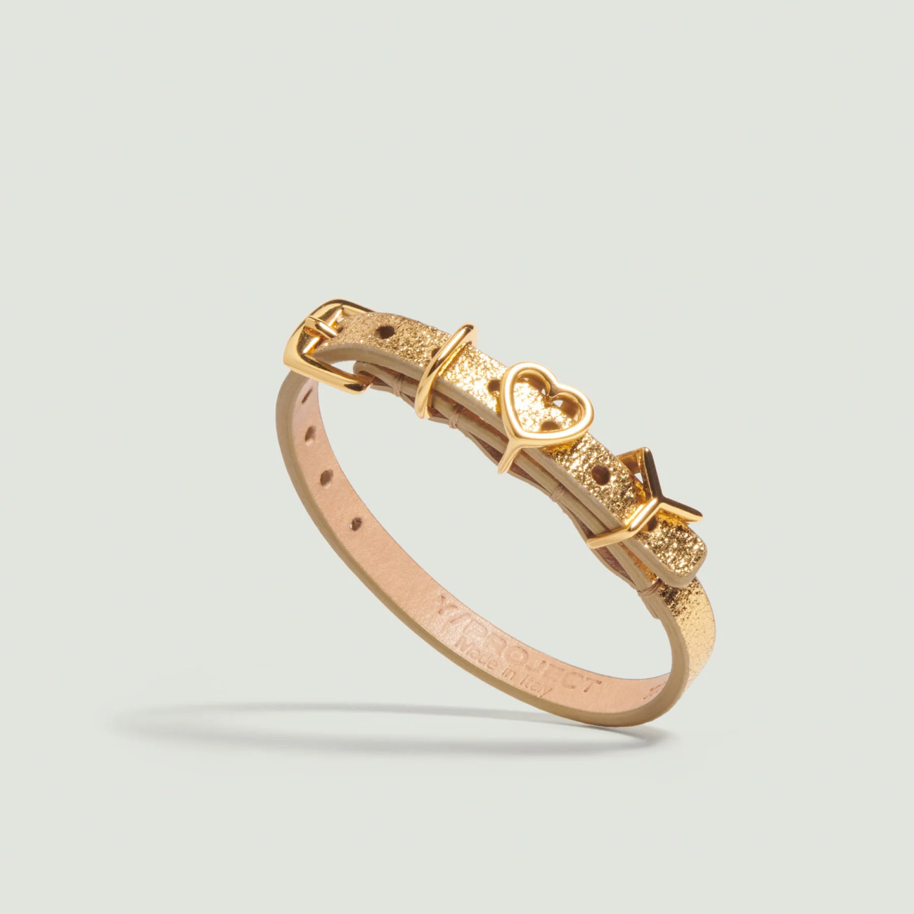 Y Heart Belt Bracelet / Gold