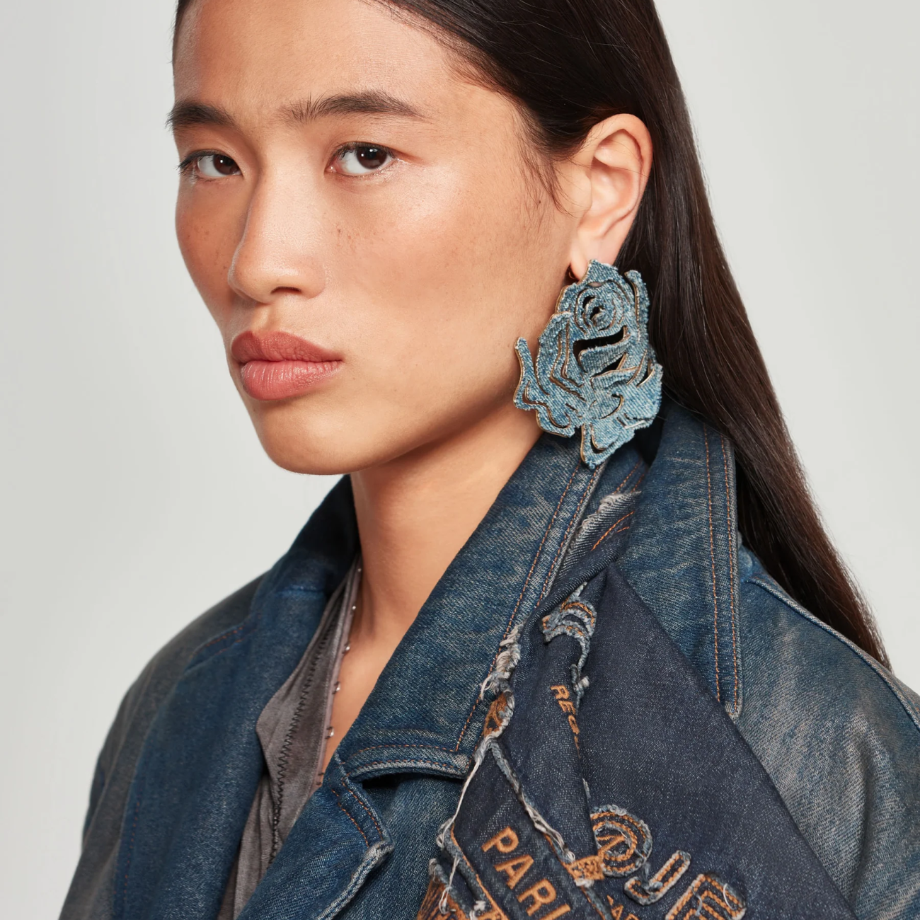 Maxi Rose Stud Earrings