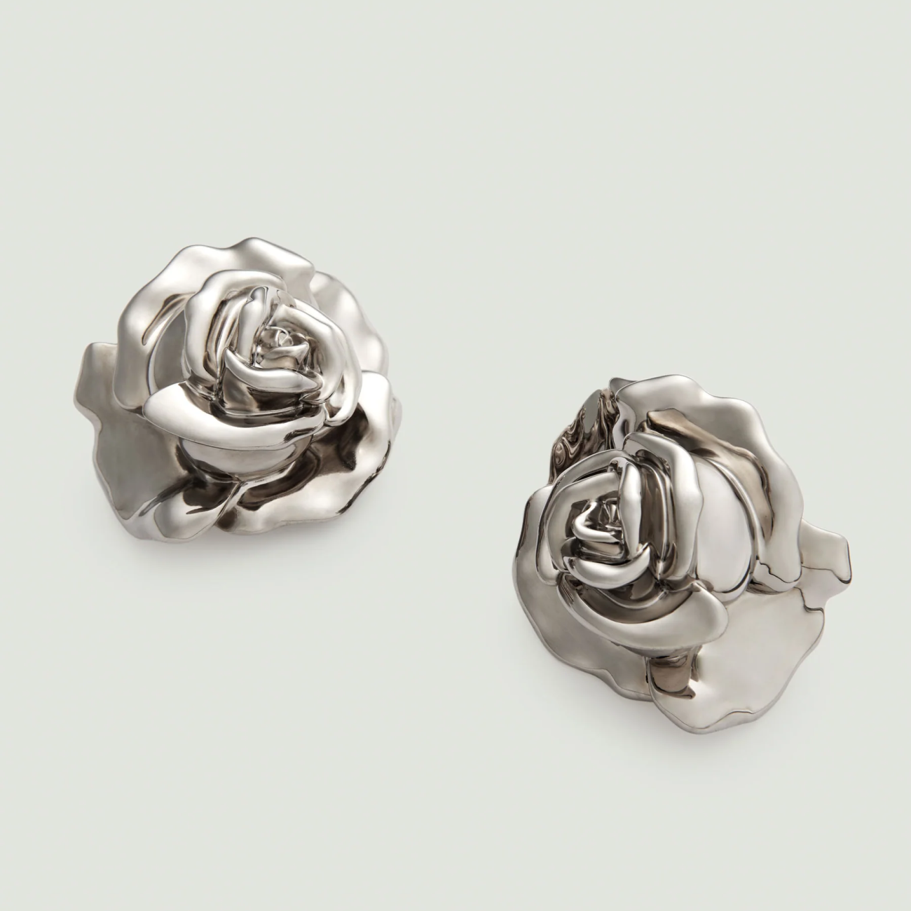 3D Rose Earrings