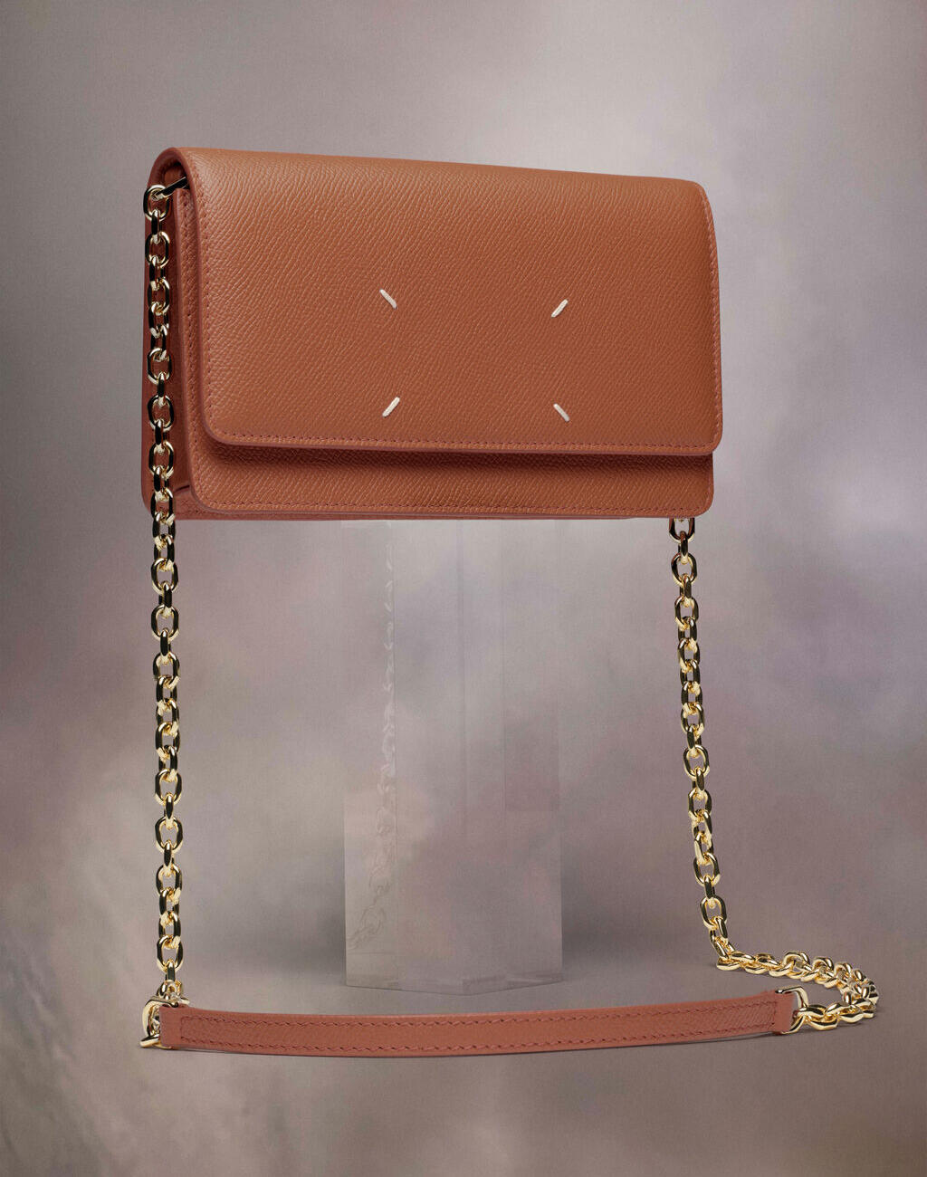 Recicla chain wallet in Nutmeg