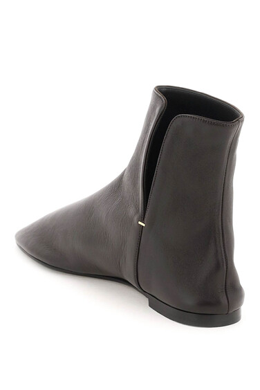 The Row Leatehr Ankle Boots