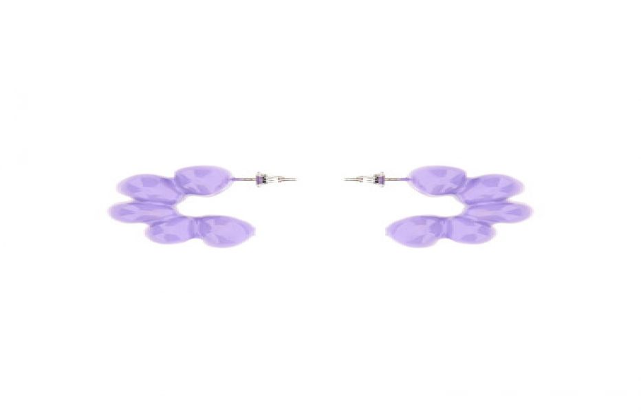 Sunnei Puffy Earrings - Purple