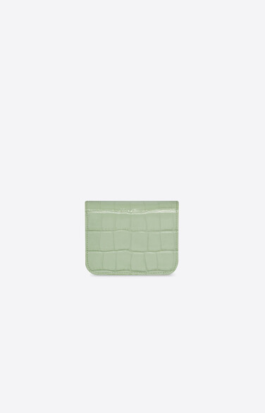 Balenciaga Cash Bifold Card Holder  L.Green