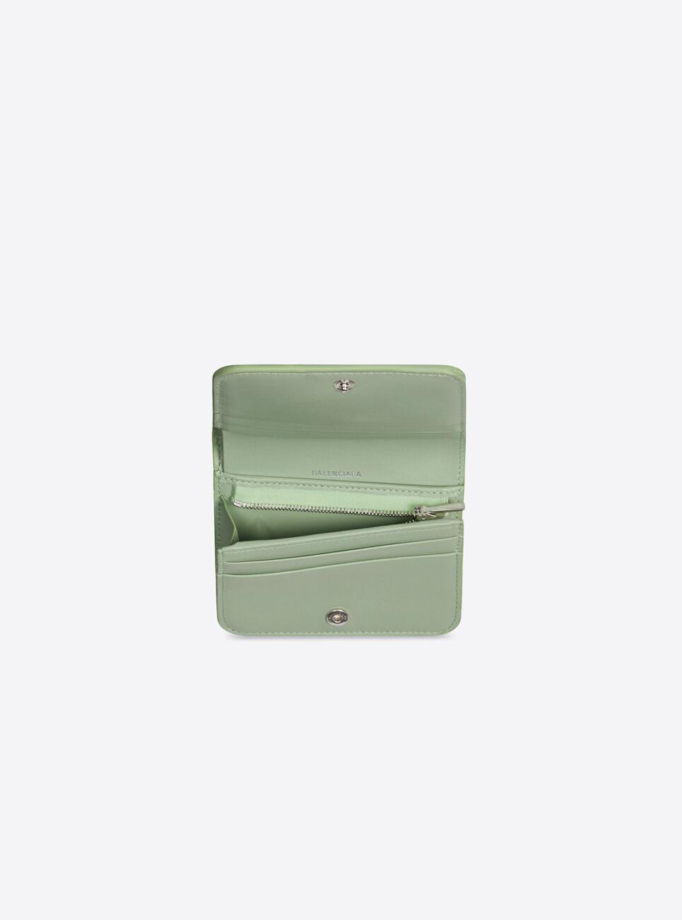 Balenciaga Cash Bifold Card Holder  L.Green