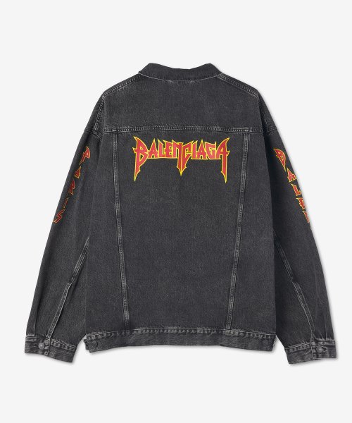 GRAPHIC LOGO OVERSIZE DENIM JACKET