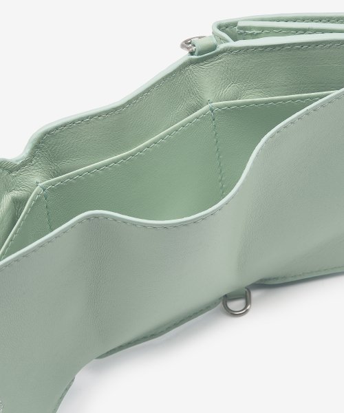 CROCO EMBOSSED CHAIN WALLET