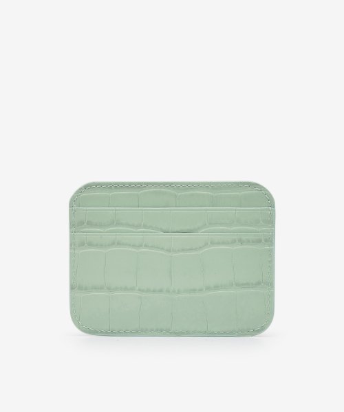 SHINY CROCO EMBOSSED CARD HOLDER