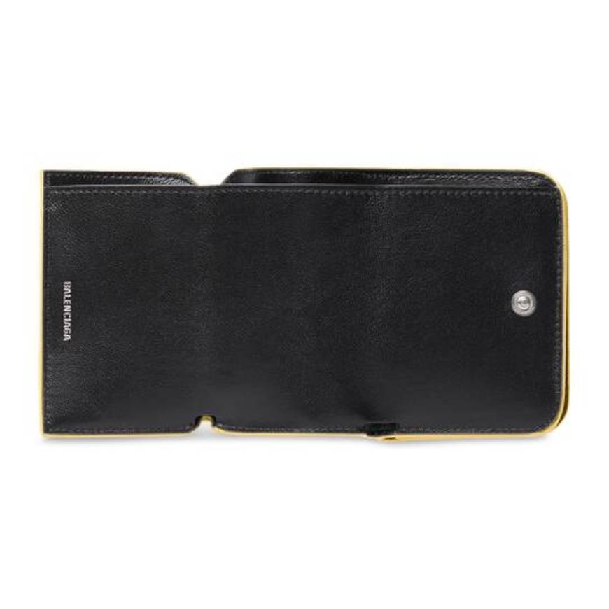 WOMEN'S CASH MINI WALLET METALLIZED IN GOLD