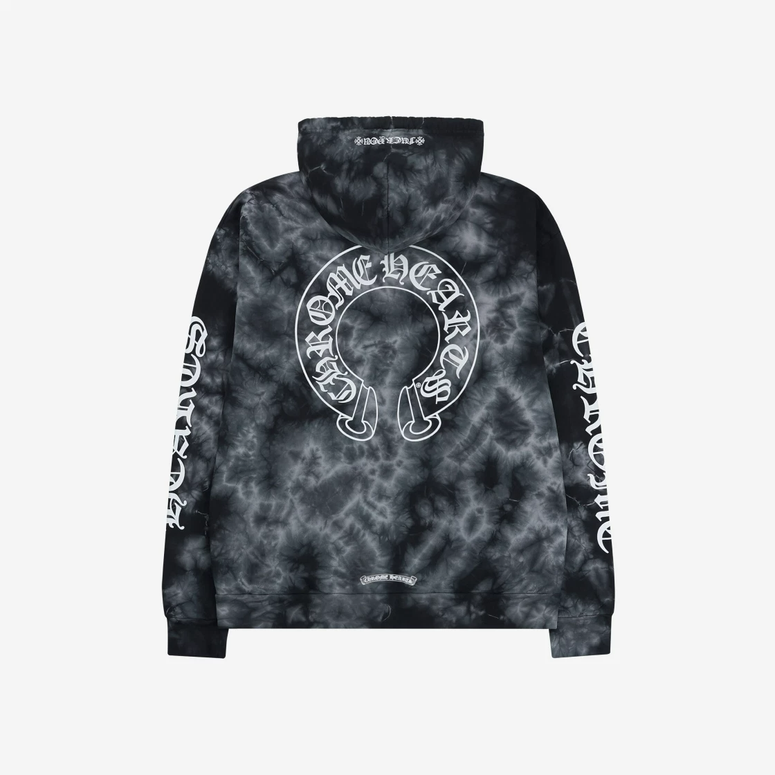 Chrome Hearts Horseshoe Tie Dye Hoodie Black