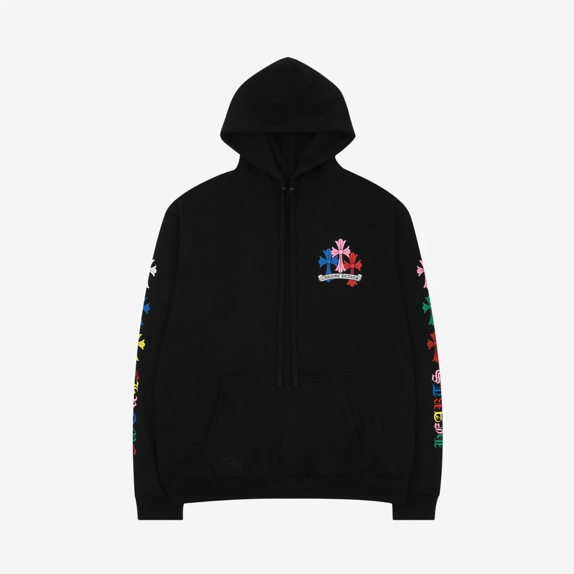 Chrome Hearts Multi Color Cross Hoodie Black