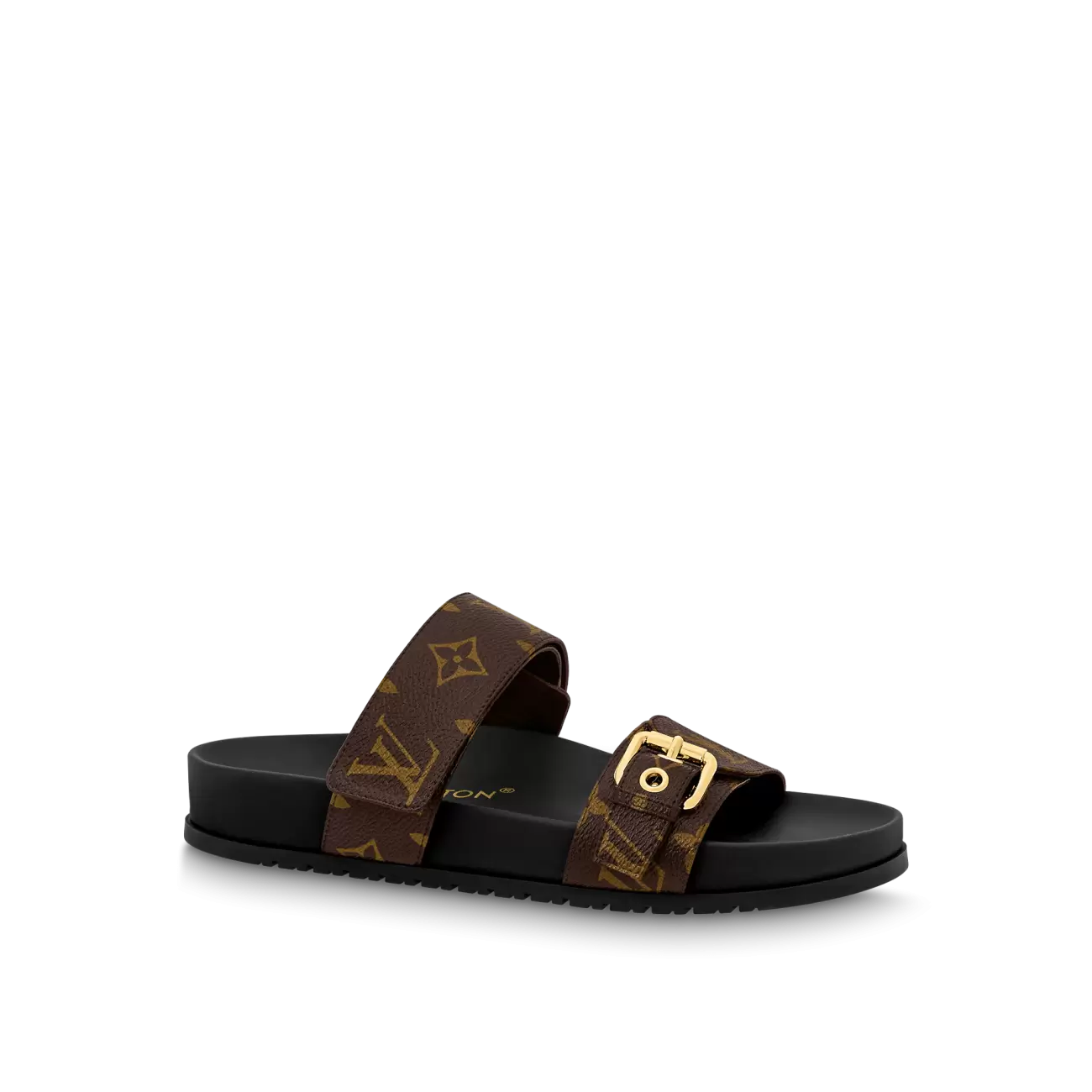 Bom Dia flat comfort mules cacao brown