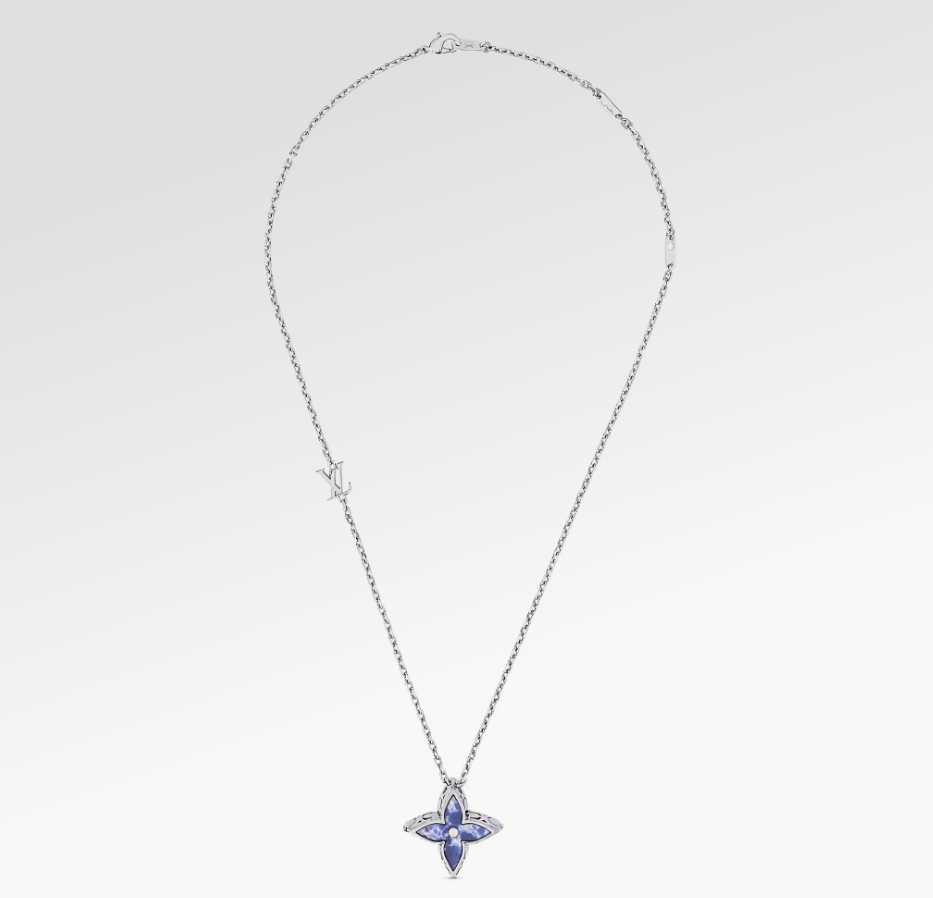 Flower locket necklace