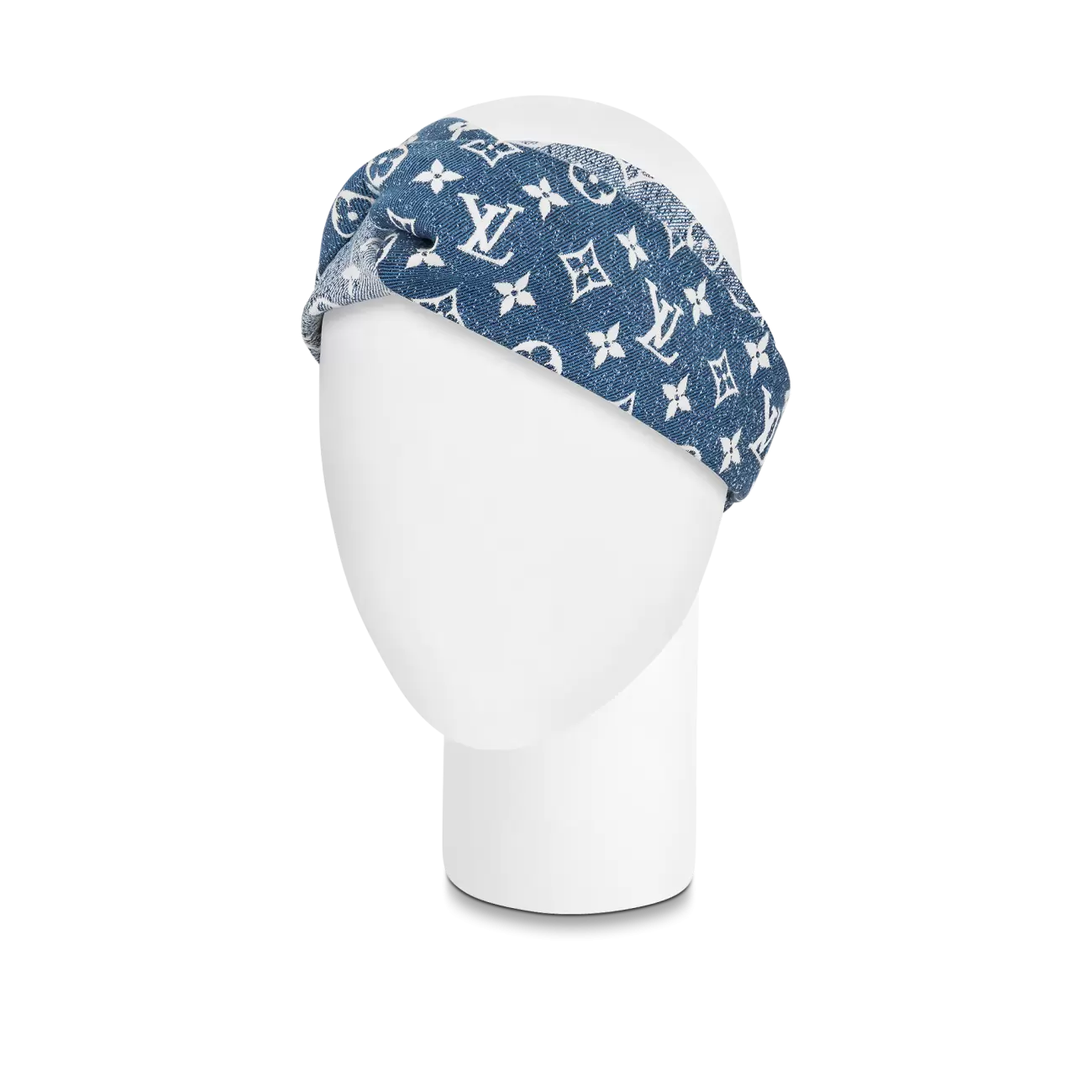 Monogram jacquard denim bandeau