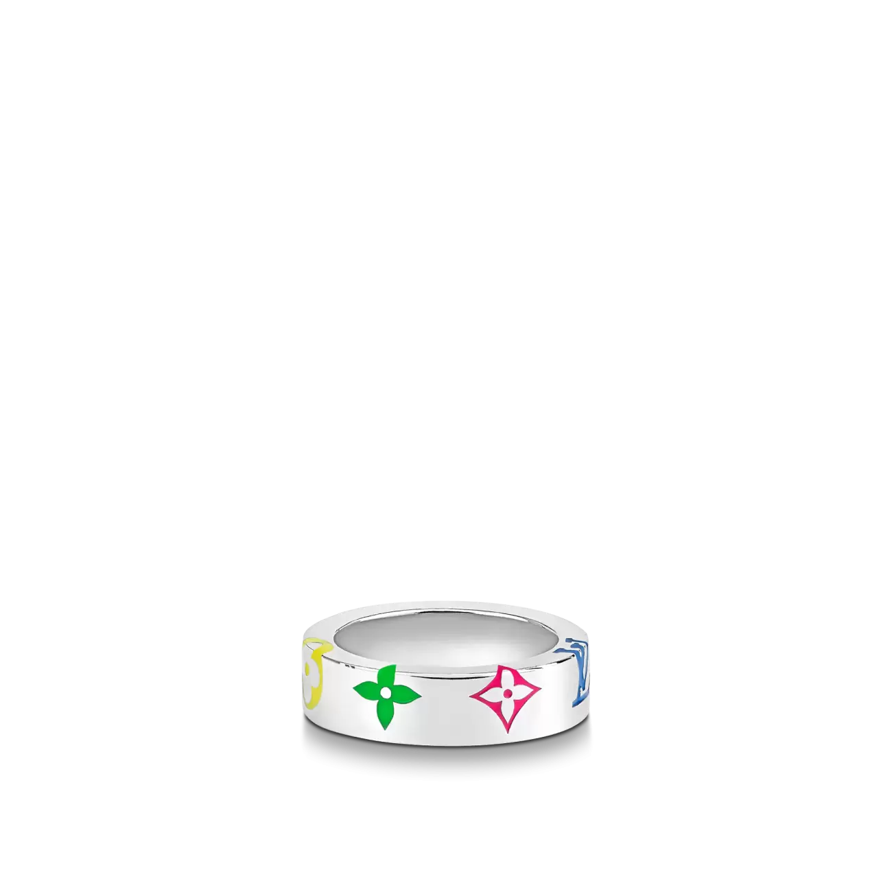 Monogram play fleur ring