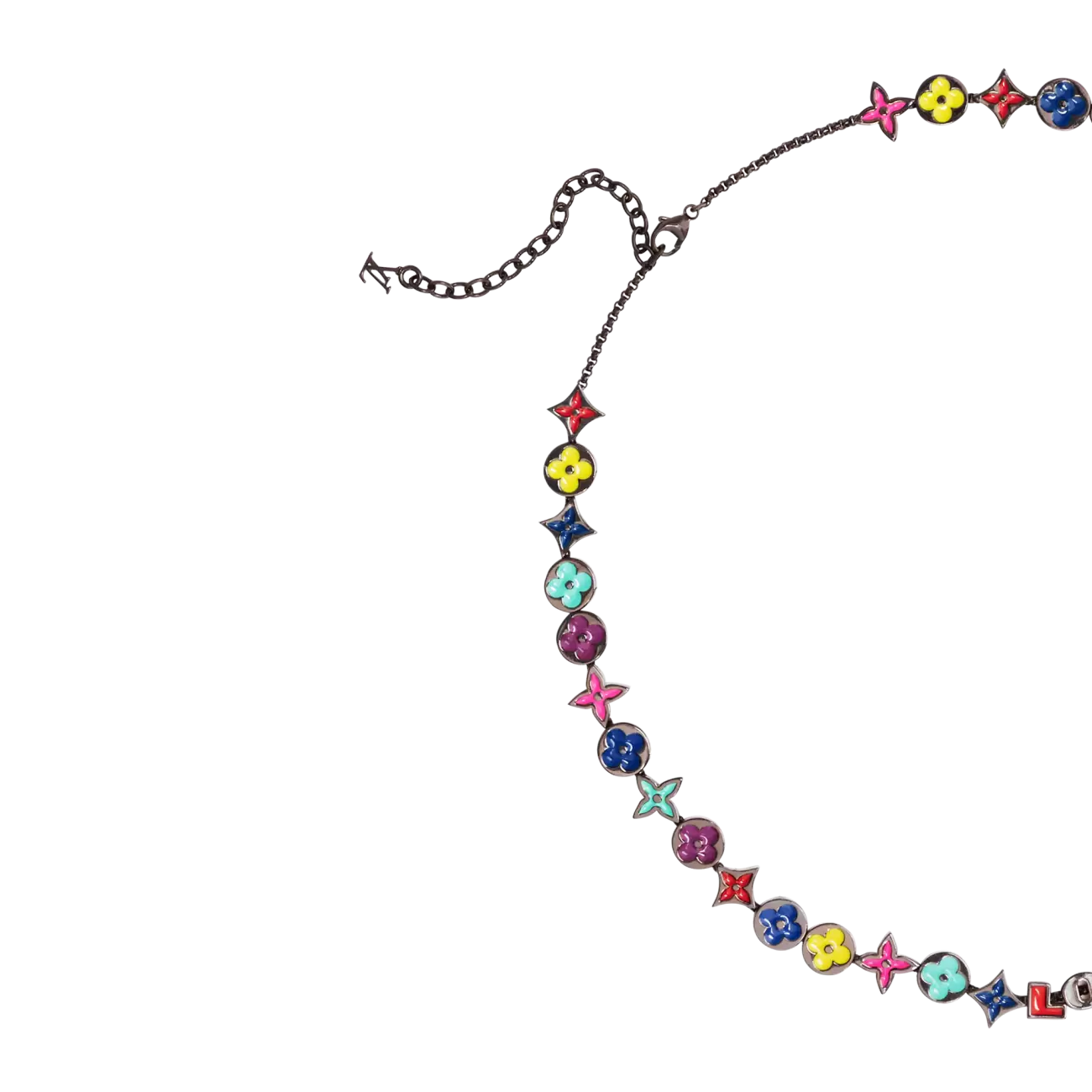 Monogram prom necklace