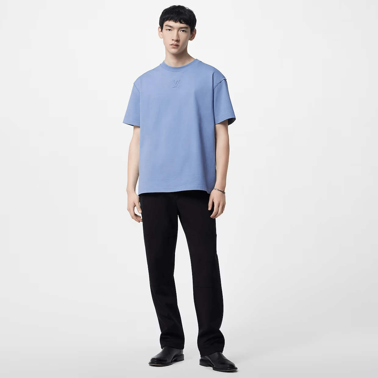 EMBOSSED LV COTTON T-SHIRT