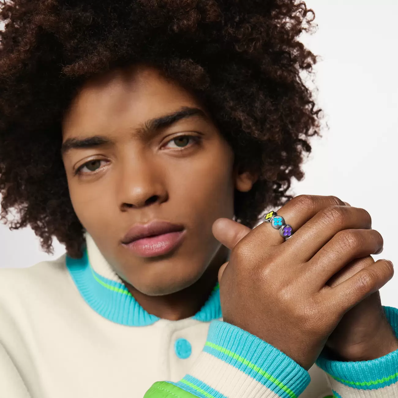 Set of 2 Monogram Party Rings