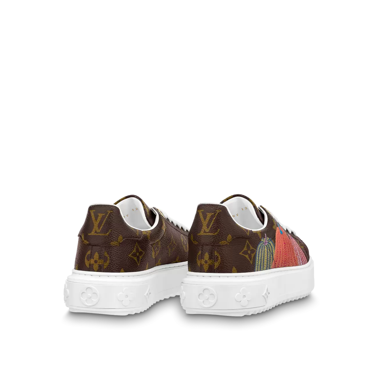 LV x YK Time Out sneakers cacao brown