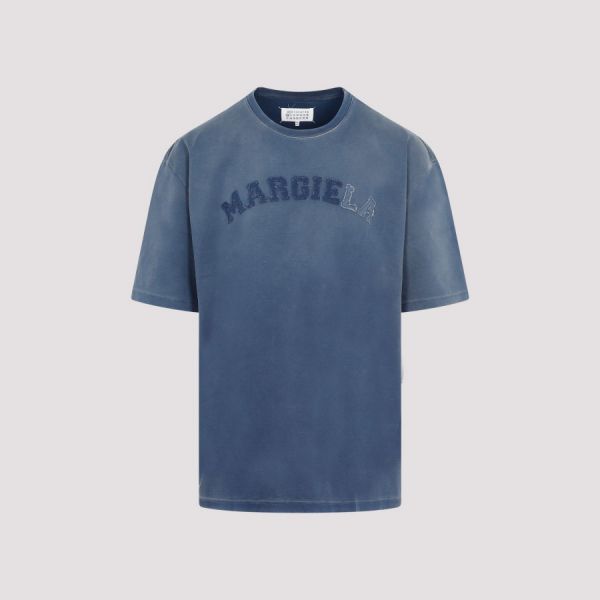 LOGO EMBROIDERED SHORT SLEEVE TEE BLUE
