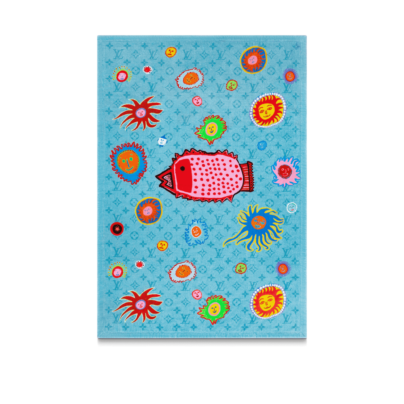 LV x YK Face Beach Towel
