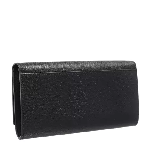 Wallet V-Logo Signature Calf Leather Black