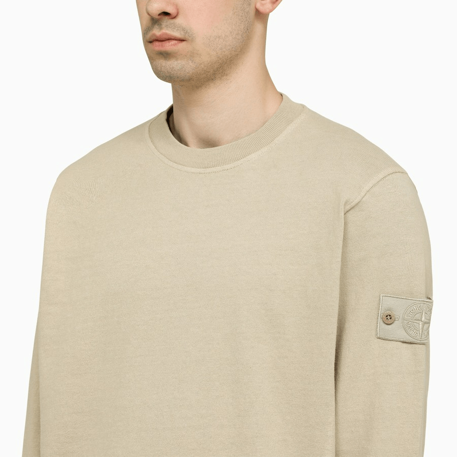 Stone Island Logo-Patch Long-Sleeved Sweatshirt