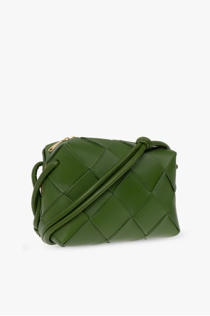 BOTTEGA VENETA GREEN ‘CASSETTE SMALL’ SHOULDER BAG