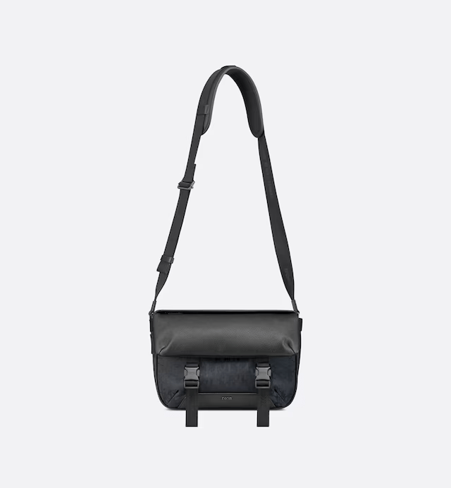 DIOR BLACK EXPLORER MESSENGER BAG