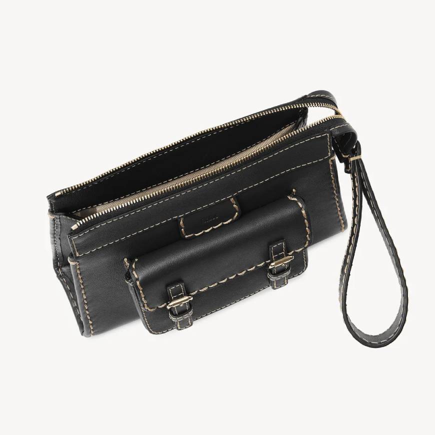 EDITH SMALL POUCH  BLACK
