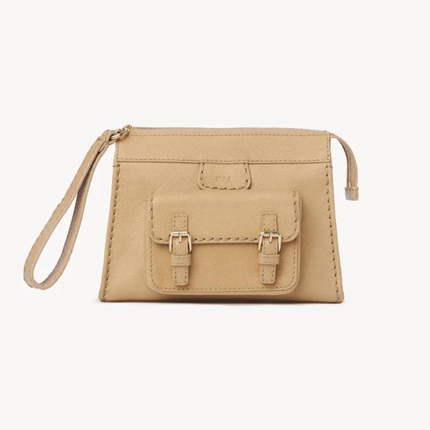 EDITH SMALL POUCH  SOFT TAN