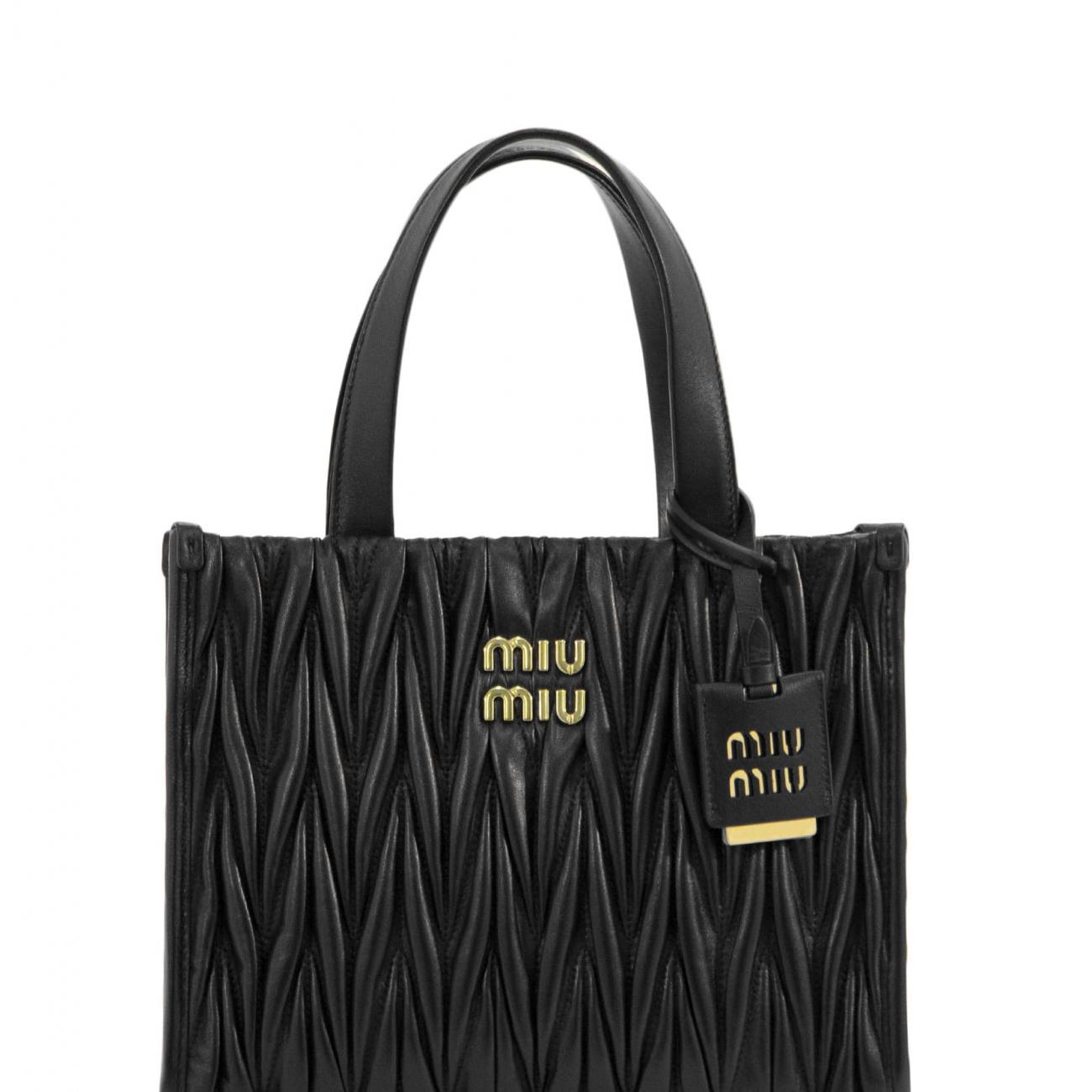 Materasse Nappa Leather Tote Bag Black Women 