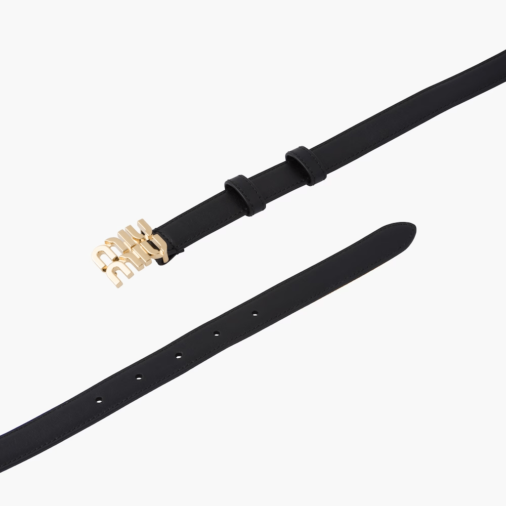 Miumiu Black Leather belt