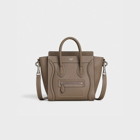 CELINE NANO LUGGAGE BAG IN DRUMMED CALFSKIN