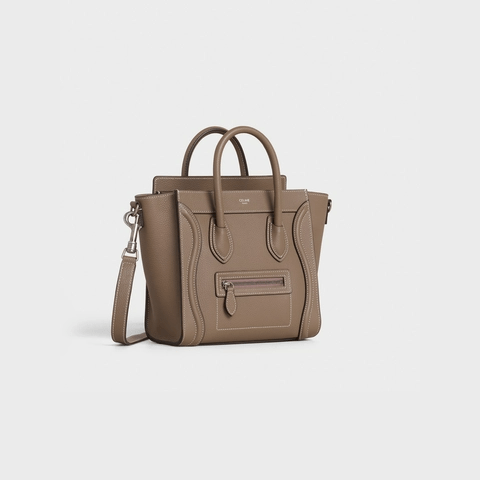 CELINE NANO LUGGAGE BAG IN DRUMMED CALFSKIN