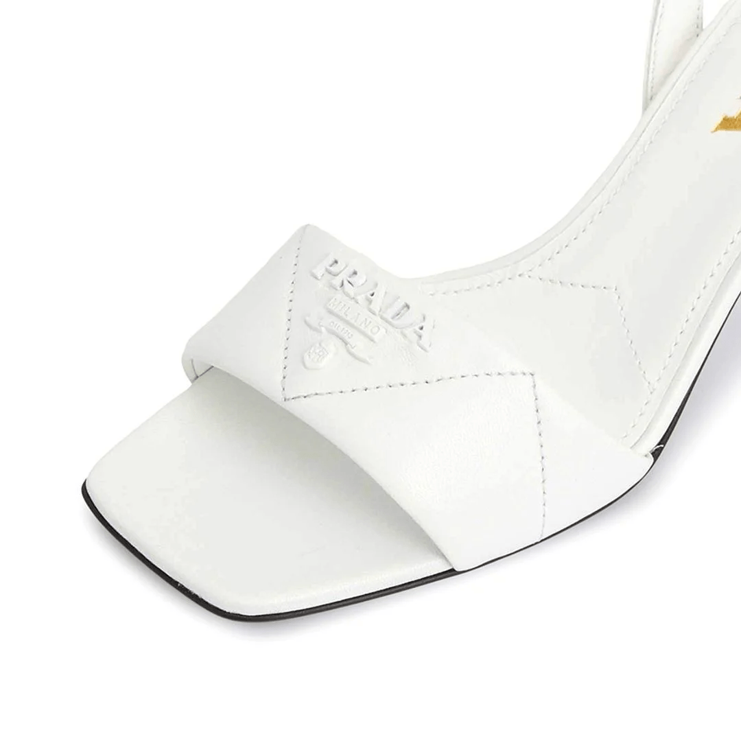 Prada logo quilting 'White'