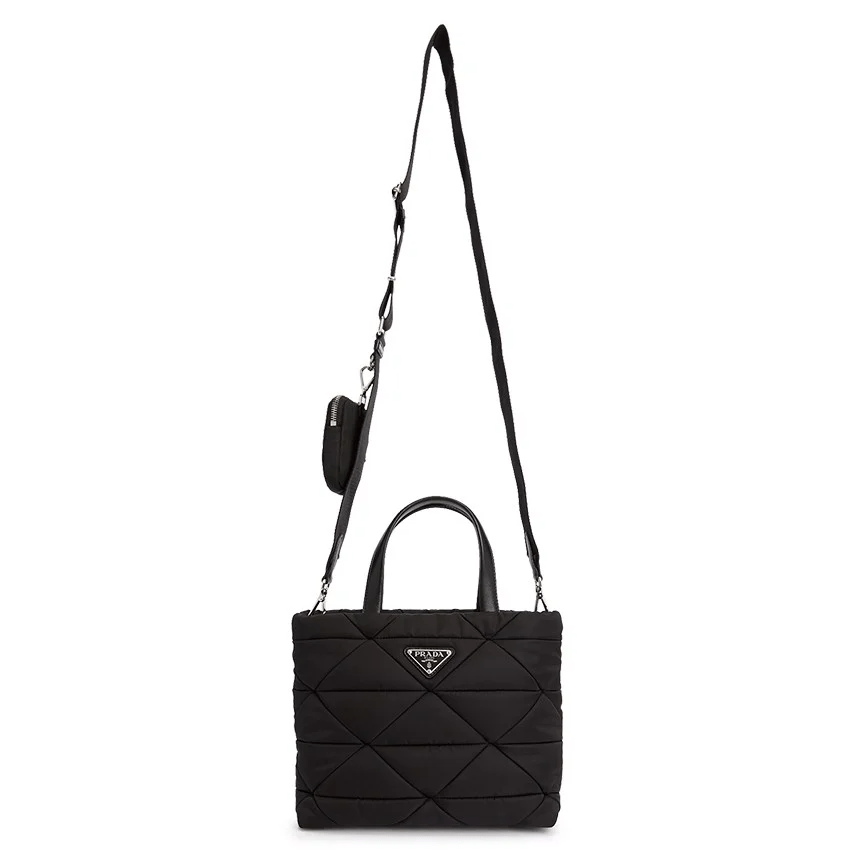 Logo Re-Nylon Women's Padded Shoulder Bag