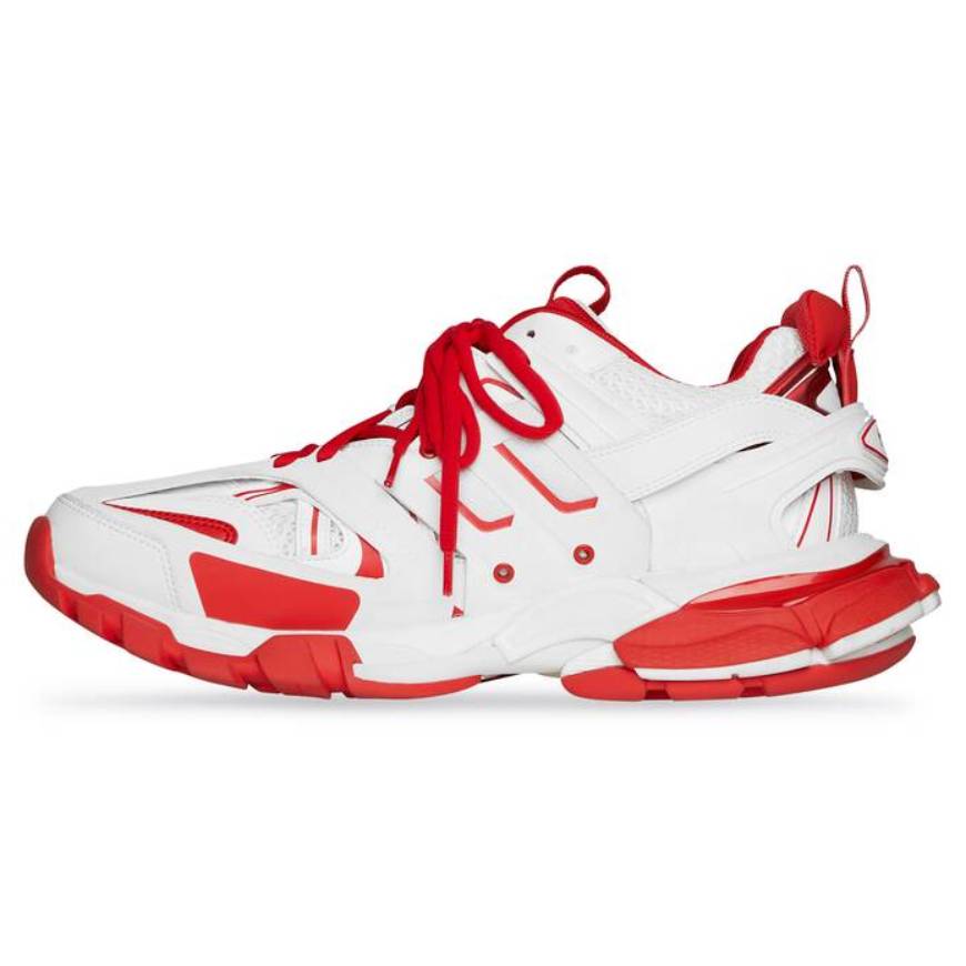 WOMEN'S TRACK TRAINERS IN RED 